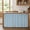 Blue, variant on Small Cabinet Curtain 10''W x 11''L, Turquoise Under Sink Cover Drapes, Modern Pure Turquoise Self Adhesive Cabinet Skirt for Kitchen/Bathroom Vanity/Laundry Room/Open Shelf