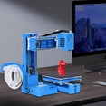 thumbnail image 6 of Compact Blue 3D Printer - Fully Assembled Beginner-Friendly 3D Maker, High-Precision with Automatic Leveling Function, Easy-to-Use Desktop Printing Tool for Hobbyists & Creators, Blue, 6 of 7