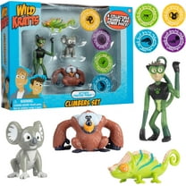 Wild Kratts Climbers Action Figure Collectible Figures & Discs (8pc) Includes 4 Creature Power Discs 4 Animals- Officially Licensed Toys for Children-Gift for Kids, Boys & Girls