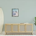 thumbnail image 2 of Stupell Industries Woman Enjoying Beach Shore Umbrellas Coastal Scene Graphic Art Luster Gray Floating Framed Canvas Print Wall Art, Design by Amelia Noyes, 2 of 5