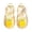 Yellow, variant on Girls Glitter Closed Toe Fisherman Sandals Floating Decoration Adjustable Hook and Loop Ankle Strap Waterproof Summer Water Shoes