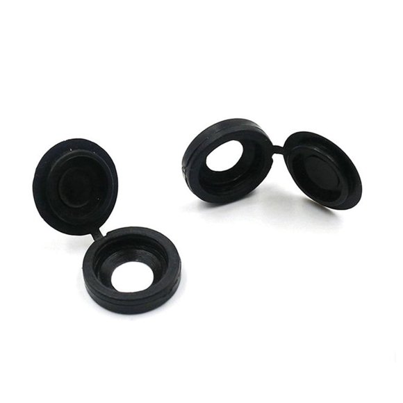 TABLETREANDS 200Ud Tapas Protectoras Para Tornillos De Plástico Negro Con Antifugas