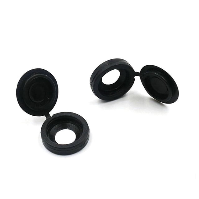 TABLETREANDS 200Ud Tapas Protectoras Para Tornillos De Plástico Negro Con Antifugas