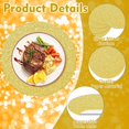 thumbnail image 3 of czcpp-50PCS Gold Paper Placemats Disposable 13.4 Inch Shiny Golden Place Mats Round Decorative Glitter Table Mats for Birthday Wedding Mothers Day Holiday Party Supplies Sparkle Dining Tableware, 3 of 4