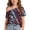 Black, variant on Girls 4th July Shirts One Shoulder Short Sleeve Independence Day Print Blouse Summer Cute Casual Loose Tees (7 Years, Gray)
