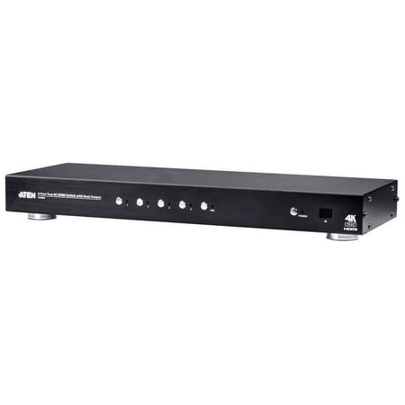 UPC: 0672792011078 | Aten 4-Port True 4K HDMI Switch with Dual Output VS482B – 4096 x 2160 – 4K – 4 x 2 – 2 x HDMI Out