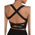thumbnail image 3 of Womens Longline Sports Bras Strappy Open Back Workout Tank Tops for Yoga Running Fitness Daily Wear, 3 of 7
