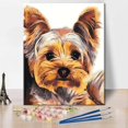 thumbnail image 1 of Pintura a mano Cachorro DIY Pintura al óleo por números para adultos Principiantes Dibujo con pinceles Sala de estar Dormitorio Decoración 30 * 40 cm (Sin marco) Zefei Wu 9024735037842, 1 of 5