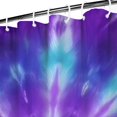 thumbnail image 3 of Purple Blue Tie Dye Spiral Pattern Shower Curtain 36"x72" ,Bathroom Decorative Shower Curtains Set with 12 Hooks,Modern Waterproof Washable Shower Curtain, 3 of 6
