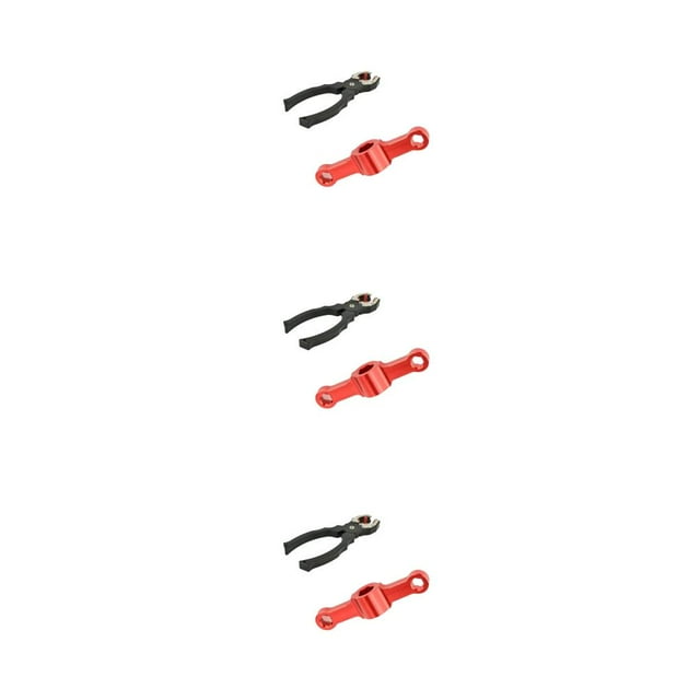 maskred Pince pour Drone Installation Moteur Pince de Fixation Clé Ensemble Alliage d'Aluminium Outil de Réparation Quadricoptère Pièces de Rechange Avion Rouge 3ensemble