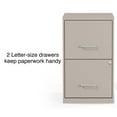 Staples 2Drawer Vertical File Locking Letter Putty/Beige 18"D 2806662