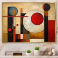 thumbnail image 1 of Designart Abstract Shapes Oversized framed wall art decor, Abstract Shapes framed wall Art, Earthy Exploration Brown Red Brown And Red Exploring Dimensions , Brown Modern Gold framed wall art, 1 of 5