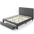 thumbnail image 3 of Zinus Lottie Upholstered Platform Bed Frame with Storage Drawer, 3 of 6