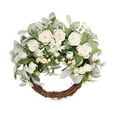 thumbnail image 2 of Guirnaldas 2025 de seda con rosas de imitación y peonías para decoración de puertas, bodas, festivales, fiestas, colgantes de pared, con forma de anillo de rosas de imitación., 2 of 7