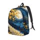 thumbnail image 1 of Balery Moonlit Golden Tree Peacock Mochila Clásica Impresa Básica para Viaje, Mochila Escolar Resistente al Agua, Mochila de Lona con Correas Ajustables-Small, 1 of 5