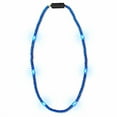 thumbnail image 2 of FlashingBlinkyLights Blue Light Up LED Mardi Gras Bead Necklace, 2 of 4