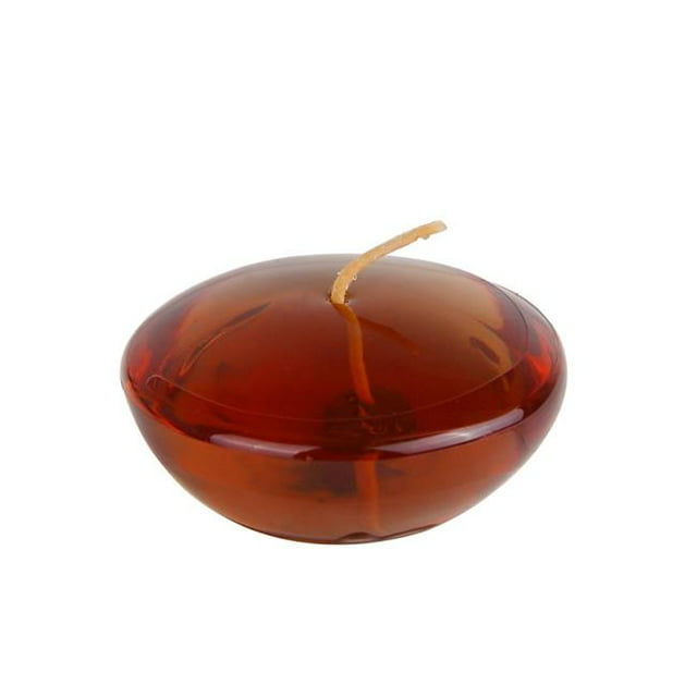 3 in. Clear Gel Floating Candles, Brown - 6 Piece per Box