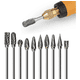 thumbnail image 3 of Kit Fresas Brocas Para Madera Bloosom Metal Dremel Mototool 10 Uds Plata, 3 of 4