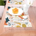thumbnail image 5 of XMXT 1 Pcs Woven Placemats, Abstract Graphic Multicolor Printing Stain Resistant Anti-Skid Placemat for Kitchen Table, 12 x 18 inches, 5 of 6