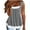 Gray, variant on lmcalzta Plus Size Womens Tank Tops Summer Loose Fitting Trendy Square Neck Sleeveless Flowy Beach Vacation Shirts