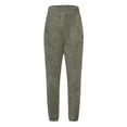thumbnail image 5 of Womens Fluffy Teddy Plush Sweatpants Fuzzy Warm Wide Leg Lightweight Cinch Bottom Baggy Pajama Pants Sleepwear, 5 of 5