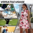 thumbnail image 6 of KUIFORTI Strawberry Matching Couple Tennis Shirts Matching Couple Sport Shirts Woman Golf Clothing Set with Pocket Built in Shorts Quick Dry for Golf,Tennis,Hiking,Running,Gym, 6 of 7