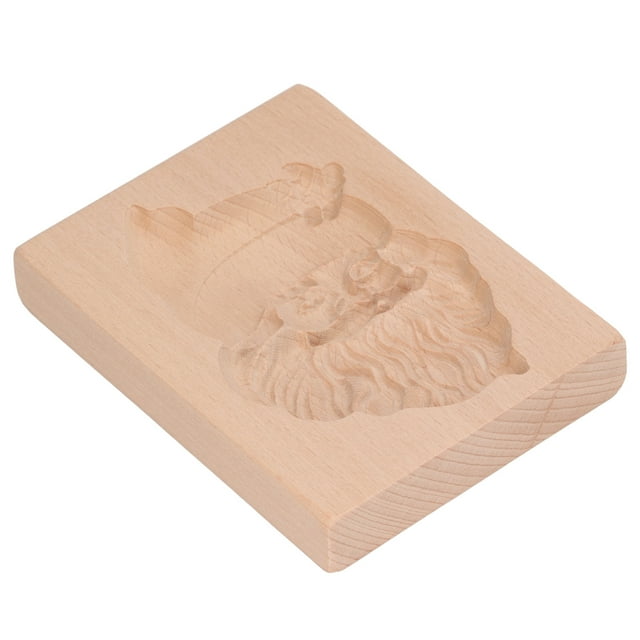 Gingerbread Press , Carved Wooden Cutter Kitchen Gingerbread Biscuit Press Embossing Mould