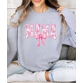 thumbnail image 4 of Cute Mama Sweatshirt for Women Trendy Pink Bow Sweater for Mom Gray Sweatshirt Adult Medium, 4 of 4