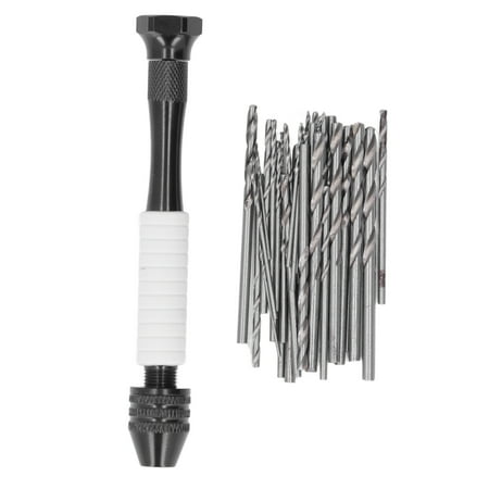 

Fyydes 49Pcs/Set Hand Drill Bits Set High Speed Steel ABS Twist Drills Bit For Wood Plastic Rubber Hand Drill Bits Set Manual Drill Kit