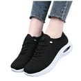 thumbnail image 7 of Mostsola Knitted Sneakers for Women Lace up Platform Running Shoes Comfortable Casual Flats, 7 of 7