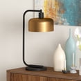 thumbnail image 2 of Evelyn&Zoe Mid-Century Modern Metal Table Lamp with Brass Shade, 2 of 7