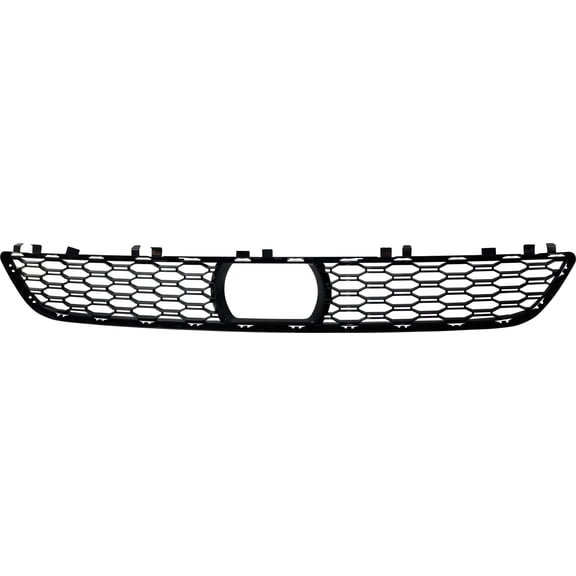 Bumper Grille Compatible With 2017-2021 BMW 530i xDrive Front, Center Black