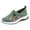 Green, variant on Orthotic Walking Shoes for Women Retro Floral Embroidered Knit Memory Foam Arch Support Nursing Non Slip Work Sneakers Black Size 6