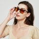 thumbnail image 5 of Gafas de sol polarizadas de estilo cuadrado Retro Vintage Unisex para hombres y mujeres, gafas de sol rectangulares de moda de 52mm, 5 of 5