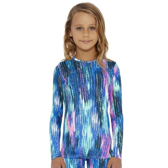 Rocky Kids Thermal Underwear Shirt for Girls Base Layer Long Johns, Rope Large