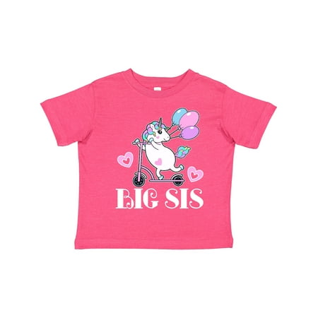

Inktastic Big Sis Unicorn Sister Announcement Gift Toddler Toddler Girl T-Shirt