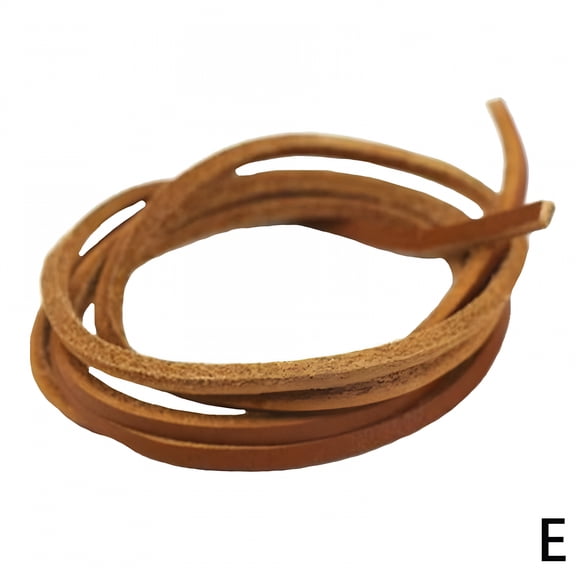 VANIDO 1pair Rawhide Leather Shoelaces Unisex Shoe Boot Laces Leisure Thin Shoestrings