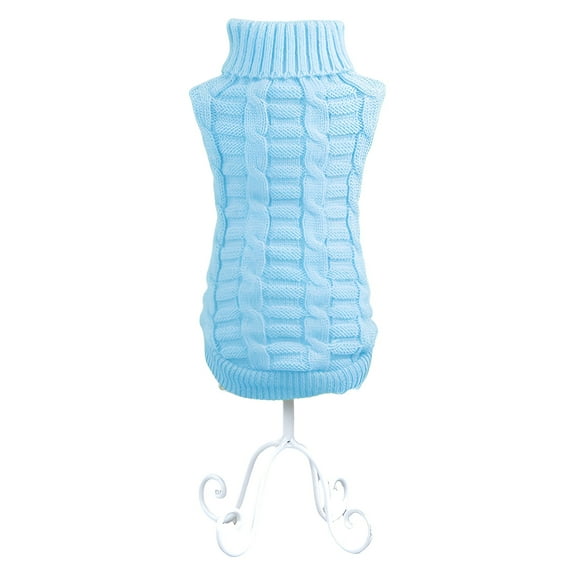 GASTROPOD 1Pcs Dog Sweater,Polyester Dog Sweaters,Dog Sweaters for Medium Dogs Boy,Blue,Xs