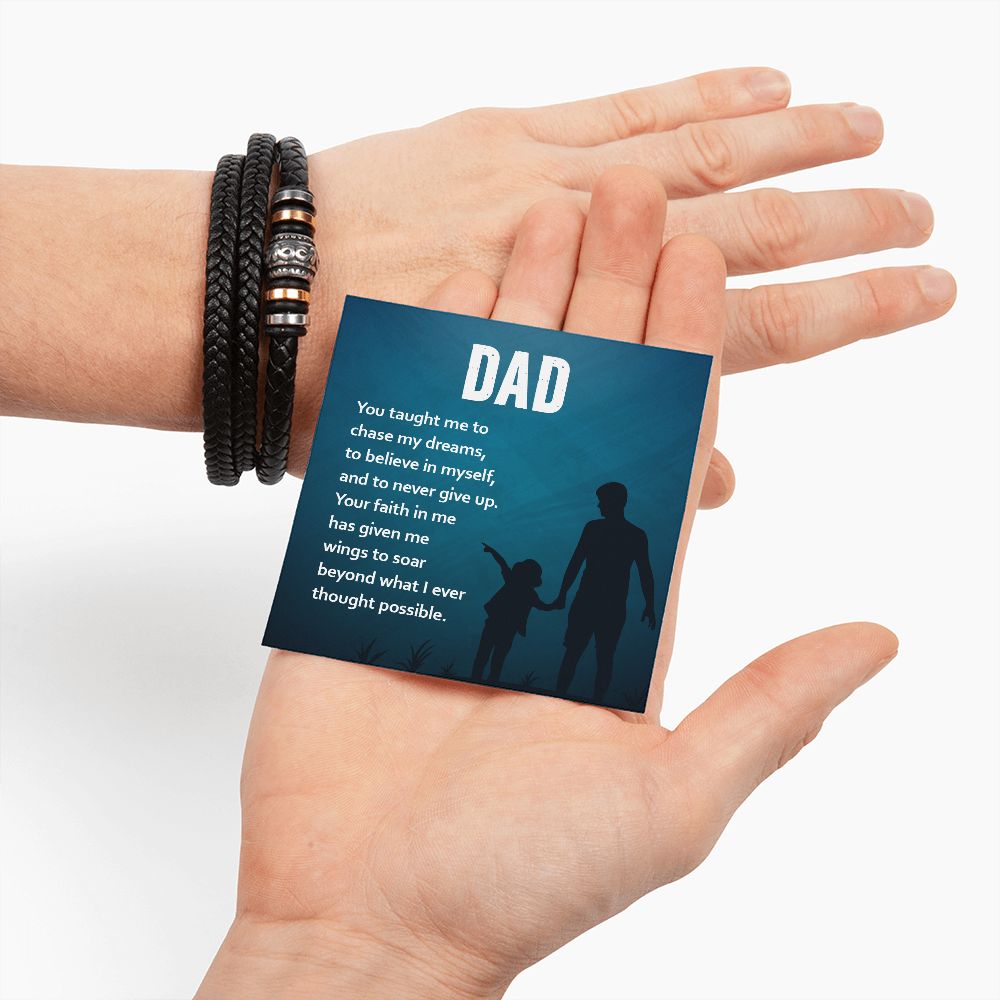 To My Dad Love You Forever Bracelet