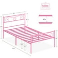 thumbnail image 6 of Yesurprise Twin Size Metal Platform Bed Frame Vintage Victorian Style Bed Mattress Foundation with Storage No Box Spring Needed Noise Free Easy Assembly, 6 of 8