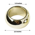 thumbnail image 3 of Efavormart 4 PCS Wholesale Gold Acrylic Napkin Rings for Place Settings Wedding Receptions Dinner or Holiday Parties Tableware, 3 of 10