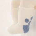 thumbnail image 3 of SHTXOZHI Infant Baby Fuzzy Slipper Socks Fleece Lined Plush Socks Todder Boys Girls Winter Warm Sleeping Sock, 3 of 5