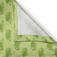 thumbnail image 3 of Ambesonne Hedgehog Kitchen Curtains, Spiny Mammals Green, 55"x39", Pistachio and Lime Green, 3 of 3