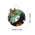 thumbnail image 3 of Halloween Terrifying Pumpkin Hanging Home Party Wall Decoration Door Number, 3 of 8