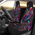 thumbnail image 3 of Haiem Artistic Colorful Bird Printed Car Seat Covers Set of 2, Universal Fit Car Seat Covers,Protective Seat Covers,Comfortable Car Seat Covers, Easy Installation Seat Covers, 3 of 9