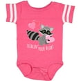 thumbnail image 3 of Inktastic Stealin' Your Heart Cute Raccoon Boys or Girls Baby Bodysuit, 3 of 5
