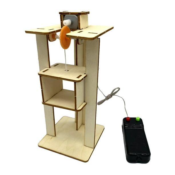 1 juego de ascensor de madera para niños. Juguete educativo para niños.