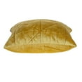 thumbnail image 6 of Yellow Chunky Geo Stitched Velvet Decorative Throw Pillow, 6 of 9