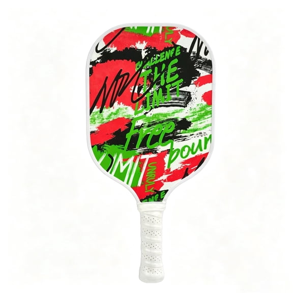 Pickleball Paddle Fiberglass Pickelball Paddle Water Transfer Printing Indoor/Outdoor Fun Must-Have Available in Multiple Colors(Print01)