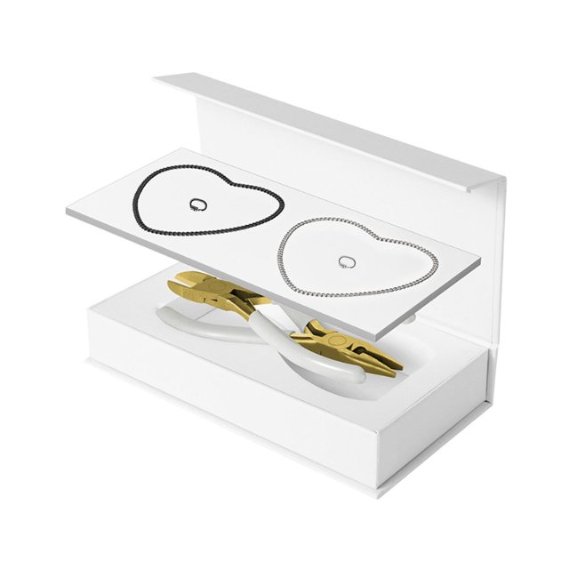 Kit de pulseras permanentes, herramientas para hacer pulseras para la familia, mujeres, hombres y amistad. plata y negro